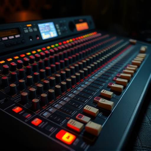 Console di missaggio audio professionale