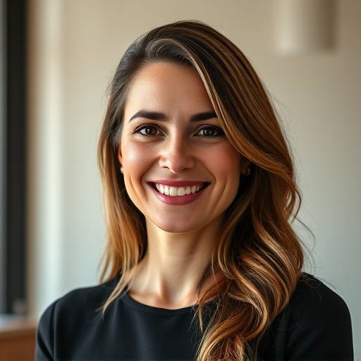 Ritratto di Laura Neri, responsabile marketing e comunicazione di OndaSonora sorridente